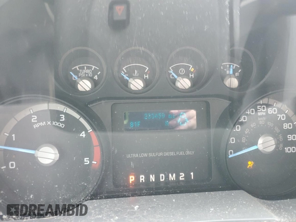 2015 Ford F-250 XLT with VIN 1FT7X2BTXFED40491, listed as a Copart auction lot 54369855 with 233,459 mi miles and Salvage title. Bid and sale history available at DreamBid. Image 9.