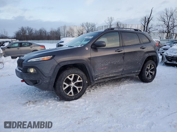 2017 Jeep Cherokee Trailhawk L Plus with VIN 1C4PJMBS2HD228037, listed as a Copart auction lot 41365075 with 84,479 mi miles and Salvage Title. Bid and sale history available at carsss.com. Image 1.