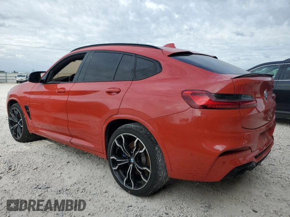 2021 BMW X4 M z VIN 5YMUJ0C02M9F18326, wystawiony jako Copart lot #81575004 z przebiegiem 48 692 mil mil oraz Nie do naprawy • Non repairable. Historia ofert i sprzedaży dostępna na DreamBid. Obrazek 2.