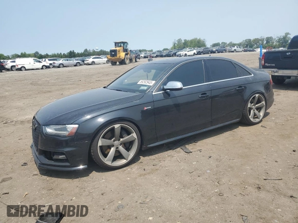2014 Audi S4 Premium Plus z VIN WAUBGAFL1EA114888, wystawiony jako Copart lot #59292945 z przebiegiem 115 050 mil mil oraz Szkoda całkowita • Salvage title. Historia ofert i sprzedaży dostępna na DreamBid. Obrazek 1.