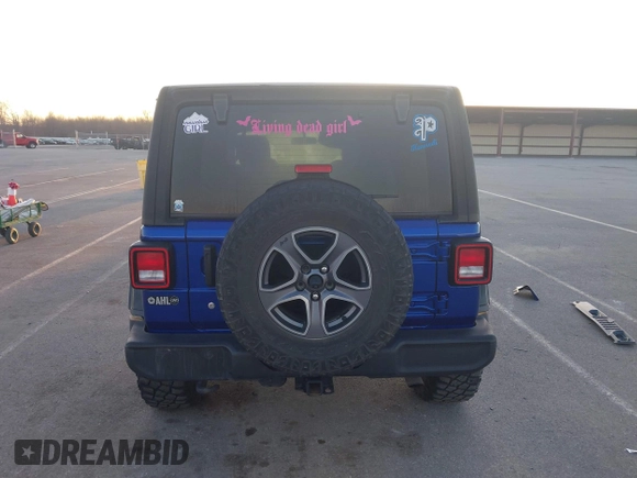 2018 Jeep Wrangler Unlimited Sport with VIN 1C4HJXDN2JW282882, listed as a IAAI auction lot 41744064 with 111,183 mi miles and . Bid and sale history available at DreamBid. Image 17.