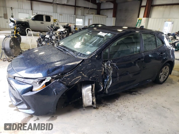 2020 Toyota Corolla Hatchback SE with VIN JTND4RBE9L3080951, listed as a Copart auction lot 65619894 with 71,367 mi miles and Salvage Title. Bid and sale history available at carsss.com. Image 1.