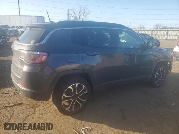 2024 Jeep Compass Limited z VIN 3C4NJDCN7RT590196, wystawiony jako Copart lot #51952935 z przebiegiem 18 926 mil mil oraz Czysty tytuł • Clean title. Historia ofert i sprzedaży dostępna na DreamBid. Obrazek 3.