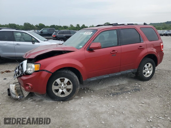 2012 Ford Escape Limited with VIN 1FMCU9E73CKB83006, listed as a Copart auction lot 58543625 with 157,092 mi miles and Salvage title. Bid and sale history available at DreamBid. Image 1.