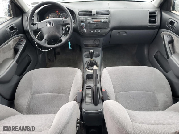 2001 Honda Civic EX with VIN 2HGES25721H500824, listed as a Copart auction lot 45045485 with 149,037 mi miles and Salvage Title. Bid and sale history available at carsss.com. Image 8.