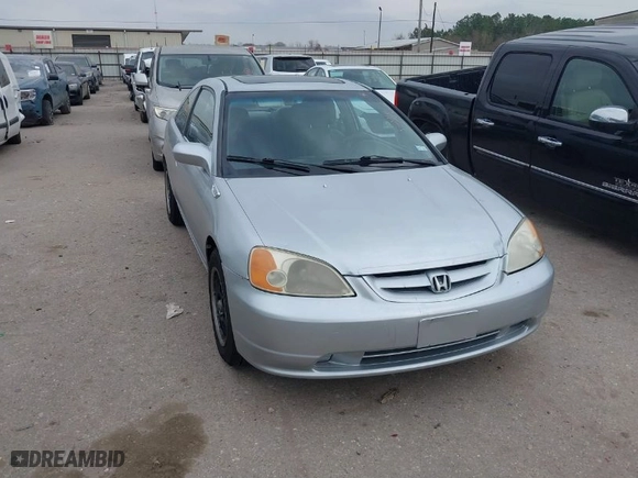 2001 Honda Civic EX with VIN 1HGEM22941L003566, listed as a IAAI auction lot 41554036 with 1 mi miles. Bid and sale history available at carsss.com. Image 1.