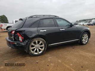 2006 Infiniti FX35 with VIN JNRAS08U26X104012, listed as a Copart auction lot 43665375 with 164,642 mi miles and Salvage Title. Bid and sale history available at carsss.com. Image 3.