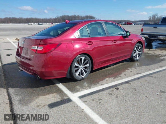 2017 Subaru Legacy Limited with VIN 4S3BNEN64H3036255, listed as a IAAI auction lot 41791344 with 205,106 mi miles. Bid and sale history available at carsss.com. Image 4.