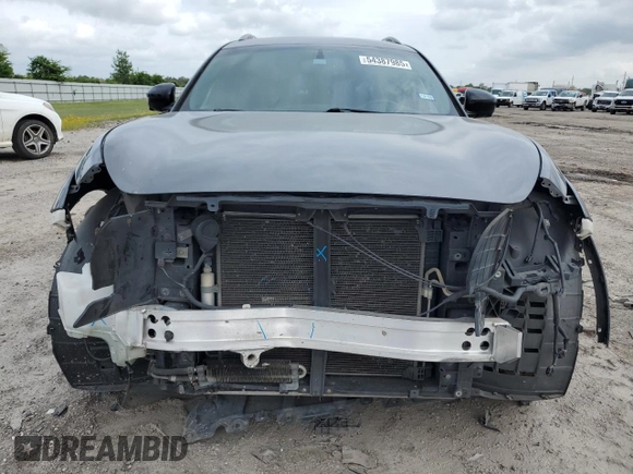 2015 Infiniti QX70 with VIN JN8CS1MU3FM380970, listed as a Copart auction lot 54387985 with 126,955 mi miles and Salvage Title. Bid and sale history available at DreamBid. Image 5.