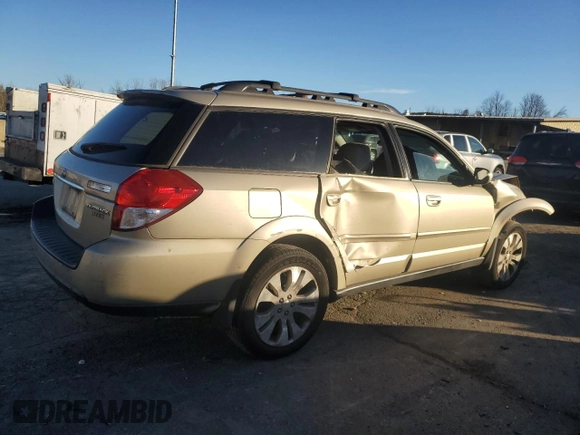 2009 Subaru Outback Ltd with VIN 4S4BP66C397326741, listed as a Copart auction lot 81142264 with 0 mi miles and Salvage Title. Bid and sale history available at carsss.com. Image 3.
