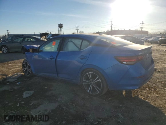 2022 Nissan Sentra SR with VIN 3N1AB8DV6NY219497, listed as a Copart auction lot 43077245 with Not Provided miles and Salvage Title. Bid and sale history available at carsss.com. Image 2.