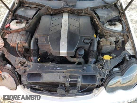 2003 Mercedes-Benz C 320 with VIN WDBRF64JX3F398183, listed as a Copart auction lot 73837514 with 129,526 mi miles and Salvage Title. Bid and sale history available at DreamBid. Image 11.