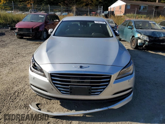 2017 Genesis G80 3.8L with VIN KMHGN4JE9HU204684, listed as a Copart auction lot 77421114 with 113,045 mi miles and Salvage Title. Bid and sale history available at carsss.com. Image 5.