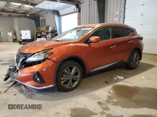 2019 Nissan Murano SV z VIN 5N1AZ2MJXKN116901, wystawiony jako Copart lot #47954835 z przebiegiem 88 180 mil mil oraz Szkoda całkowita • Salvage title. Historia ofert i sprzedaży dostępna na DreamBid. Obrazek 1.