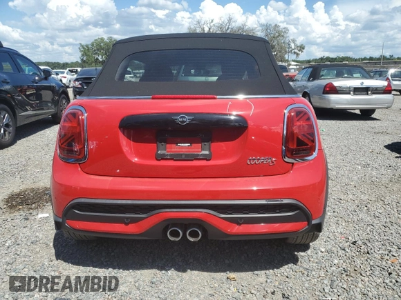 2024 MINI Convertible Cooper S with VIN WMW43DL09R3R36560, listed as a Copart auction lot 60325395 with 10,619 mi miles and Salvage title. Bid and sale history available at DreamBid. Image 6.