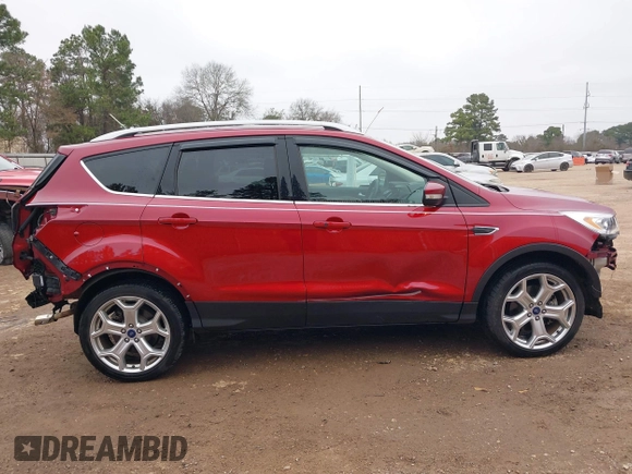 2017 Ford Escape Titanium with VIN 1FMCU0J94HUB01914, listed as a IAAI auction lot 41509707 with 55,827 mi miles. Bid and sale history available at carsss.com. Image 14.