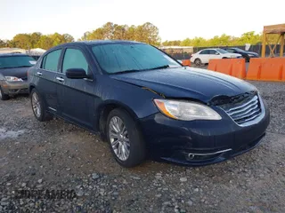 2012 Chrysler 200 Limited with VIN 1C3CCBCB3CN307591, listed as a IAAI auction lot 41970488 with 187,246 mi miles. Bid and sale history available at carsss.com. Image 1.