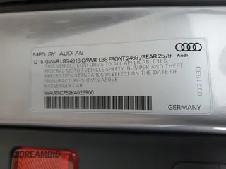 2019 Audi A5 Sportback Premium Plus с VIN WAUENCF52KA026900, выставлен на аукционе Copart как лот 52371475 с пробегом 29 711 миль миль и Списание • Salvage title. История ставок и продаж доступна на DreamBid. Изображение 12.