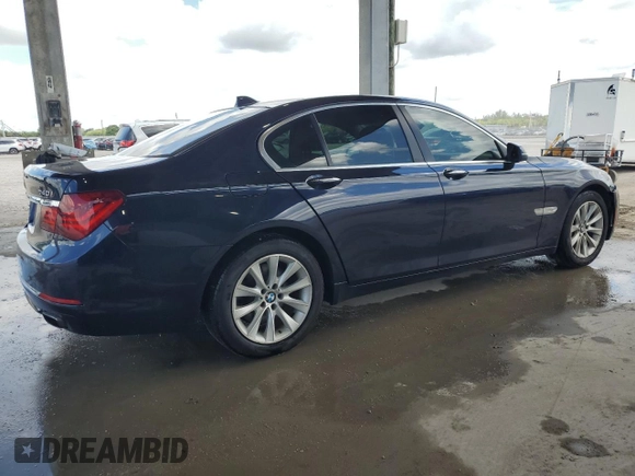2013 BMW 7 Series 740i with VIN WBAYA6C58DC995008, listed as a Copart auction lot 62008795 with 95,974 mi miles and Salvage title. Bid and sale history available at DreamBid. Image 3.