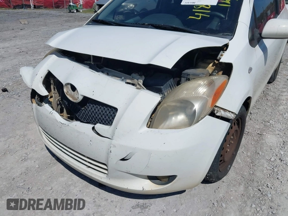 2008 Toyota Yaris with VIN JTDJT923085216503, listed as a IAAI auction lot 41889251 with 337,498 mi miles. Bid and sale history available at carsss.com. Image 6.