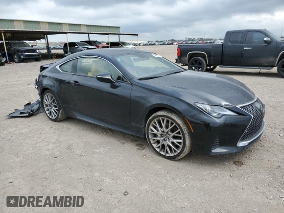 2019 Lexus RC 300 with VIN JTHS85BC1K5004830, listed as a Copart auction lot 44399404 with 71,525 mi miles and . Bid and sale history available at DreamBid. Image 4.