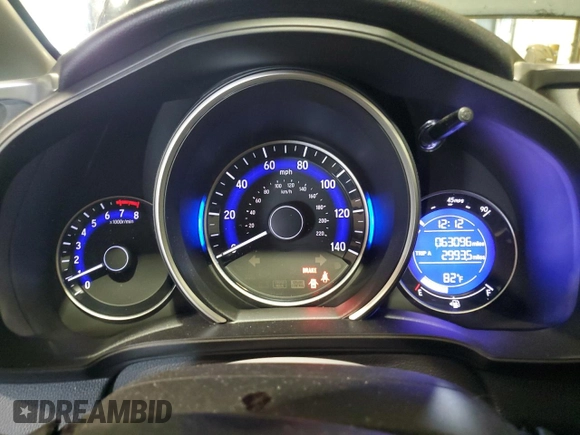 2015 Honda Fit EX with VIN 3HGGK5G86FM725059, listed as a Copart auction lot 55472275 with 63,096 mi miles and Salvage title. Bid and sale history available at DreamBid. Image 9.