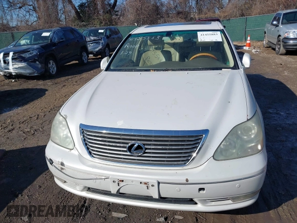 2005 Lexus LS 430 z VIN JTHBN36F855003387, wystawiony jako IAAI lot #41455883 z przebiegiem 279 683 mil mil oraz . Historia ofert i sprzedaży dostępna na DreamBid. Obrazek 12.