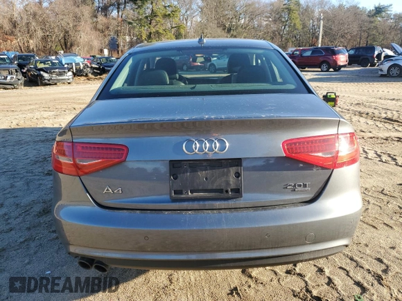 2013 Audi A4 Premium Plus with VIN WAUHFAFL7DN037996, listed as a Copart auction lot 85190024 with 136,867 mi miles and Clean Title. Bid and sale history available at carsss.com. Image 6.