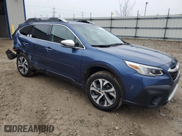 2021 Subaru Outback Touring with VIN 4S4BTAPC7M3117192, listed as a Copart auction lot 58493835 with 55,541 mi miles and Non repairable. Bid and sale history available at DreamBid. Image 4.