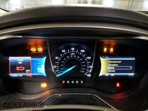 2016 Ford Fusion SE with VIN 3FA6P0HD2GR232628, listed as a Copart auction lot 44805145 with 133,507 mi miles and Salvage Title. Bid and sale history available at carsss.com. Image 9.