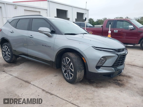 2023 Chevrolet Blazer RS with VIN 3GNKBERS4PS118163, listed as a IAAI auction lot 41394827 with 20,284 mi miles and . Bid and sale history available at DreamBid. Image 1.