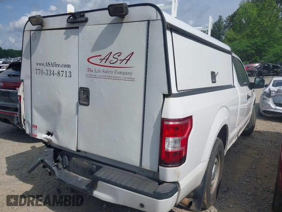 2018 Ford F-150 XL with VIN 1FTEX1CB1JKF06401, listed as a IAAI auction lot 42159664 with 176,549 mi miles and . Bid and sale history available at DreamBid. Image 4.