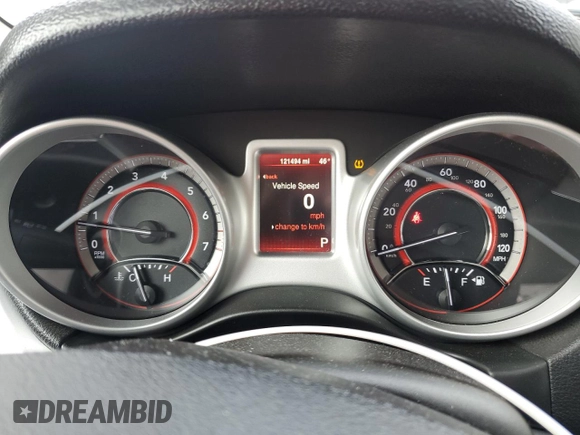 2016 Dodge Journey SE with VIN 3C4PDCAB3GT166496, listed as a Copart auction lot 84995054 with 121,494 mi miles and Salvage Title. Bid and sale history available at carsss.com. Image 9.
