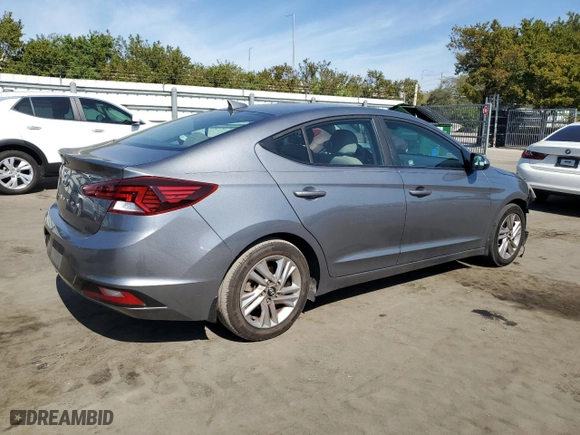 2019 Hyundai Elantra Preferred with VIN KMHD84LF8KU823736, listed as a Copart auction lot 42665585 with 102,132 mi miles and Salvage Title. Bid and sale history available at carsss.com. Image 3.