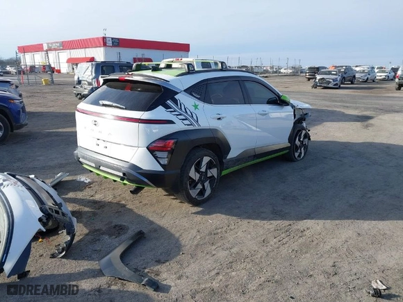 2024 Hyundai Kona Limited with VIN KM8HE3A30RU038375, listed as a IAAI auction lot 41374168 with 41,521 mi miles. Bid and sale history available at carsss.com. Image 4.