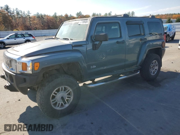 2006 Hummer H3 with VIN 5GTDN136768328575, listed as a Copart auction lot 77496404 with 0 mi miles and Clean Title. Bid and sale history available at carsss.com. Image 1.
