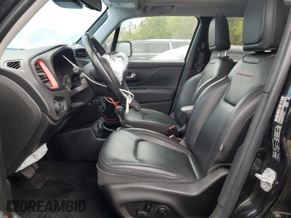 2018 Jeep Renegade Trailhawk with VIN ZACCJBCB3JPH19015, listed as a Copart auction lot 51107615 with 57,517 mi miles and Salvage title. Bid and sale history available at DreamBid. Image 7.