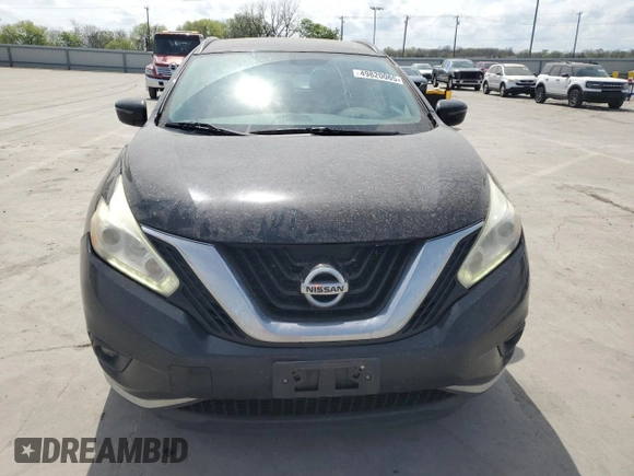 2016 Nissan Murano SV with VIN 5N1AZ2MG5GN150577, listed as a Copart auction lot 49820065 with 129,326 mi miles and Salvage Title. Bid and sale history available at carsss.com. Image 5.