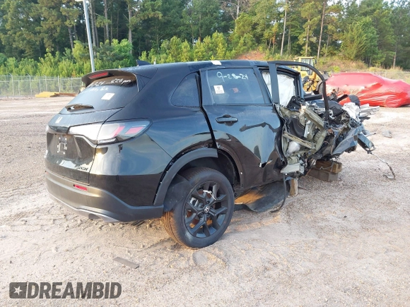 2024 Honda HR-V Sport with VIN 3CZRZ1H52RM758977, listed as a IAAI auction lot 40585814 with Not provided miles and . Bid and sale history available at DreamBid. Image 4.