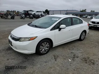 2012 Honda Civic LX z VIN 19XFB2F53CE354965, wystawiony jako Copart lot #59397555 z przebiegiem 181 610 mil mil oraz Szkoda całkowita • Salvage title. Historia ofert i sprzedaży dostępna na DreamBid. Obrazek 1.