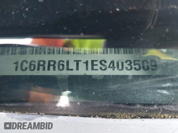 2014 Ram 1500 Lone Star with VIN 1C6RR6LT1ES403509, listed as a IAAI auction lot 40743715 with Not provided miles and . Bid and sale history available at DreamBid. Image 9.