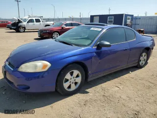 2006 Chevrolet Monte Carlo LT 3.5L with VIN 2G1WM15KX69375609, listed as a Copart auction lot 69091684 with 204,401 mi miles and Salvage Title. Bid and sale history available at carsss.com. Image 1.