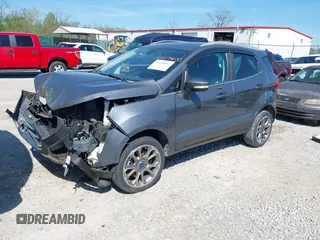 2019 Ford EcoSport Titanium z VIN MAJ6S3KL5KC292460, wystawiony jako IAAI lot #42138037 z przebiegiem 112 188 mil mil oraz . Historia ofert i sprzedaży dostępna na DreamBid. Obrazek 2.
