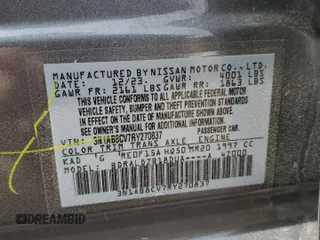 2024 Nissan Sentra SV with VIN 3N1AB8CV7RY270837, listed as a Copart auction lot 51293725 with 18,937 mi miles and Salvage Title. Bid and sale history available at DreamBid. Image 12.