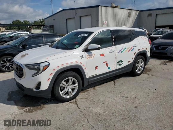 2019 GMC Terrain SLE with VIN 3GKALMEV6KL211365, listed as a Copart auction lot 55072615 with Not Provided miles and Non Repairable. Bid and sale history available at DreamBid. Image 1.