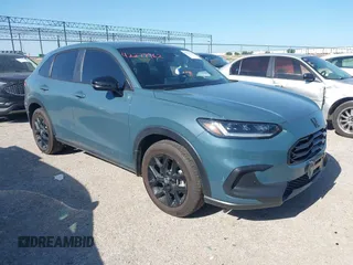 2024 Honda HR-V Sport with VIN 3CZRZ2H57RM747513, listed as a IAAI auction lot 42277962 with 22,098 mi miles and . Bid and sale history available at DreamBid. Image 1.