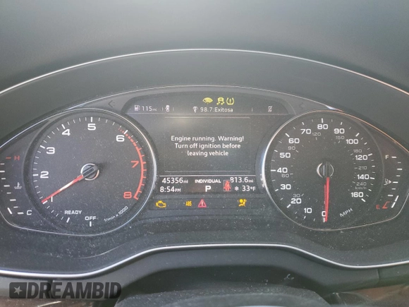 2019 Audi Q5 Premium with VIN WA1ANAFY1K2059956, listed as a Copart auction lot 88662605 with 45,356 mi miles and Salvage Title. Bid and sale history available at carsss.com. Image 9.