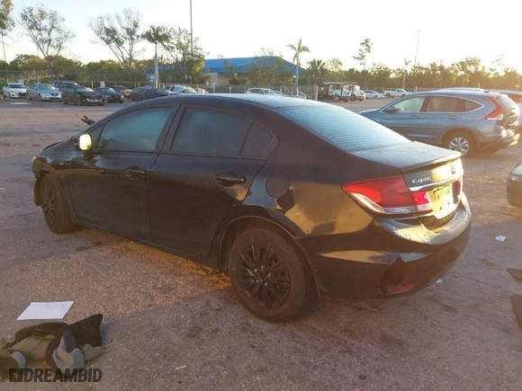 2013 Honda Civic Sdn LX with VIN 19XFB2F50DE007496, listed as a IAAI auction lot 41821617 with 200,027 mi miles. Bid and sale history available at carsss.com. Image 3.