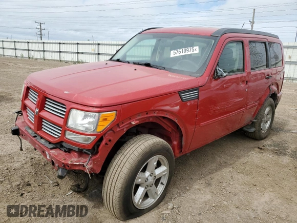 2011 Dodge Nitro Heat z VIN 1D4PU4GK8BW576875, wystawiony jako Copart lot #57610975 z przebiegiem 128 630 mil mil oraz Szkoda całkowita • Salvage title. Historia ofert i sprzedaży dostępna na DreamBid. Obrazek 1.