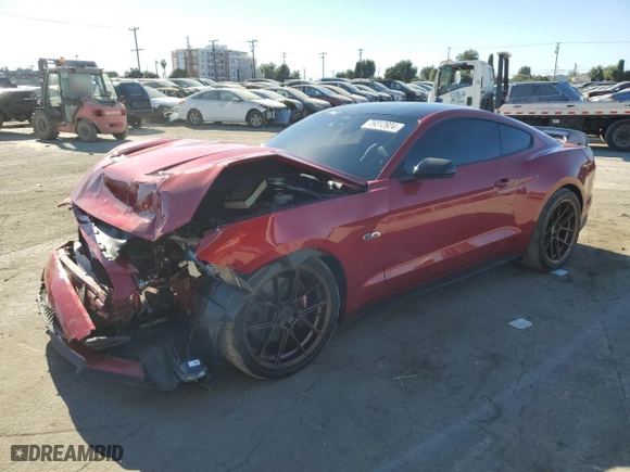2022 Ford Mustang GT with VIN 1FA6P8CF8N5149907, listed as a Copart auction lot 79312924 with 0 miles and Salvage Title. Bid and sale history available at carsss.com. Image 1.